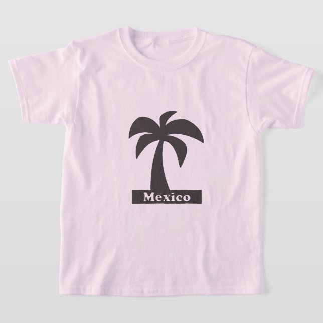 Palm Tree (Mexico Vacation) -  Kids' Basic T-Shirt (Laydown)