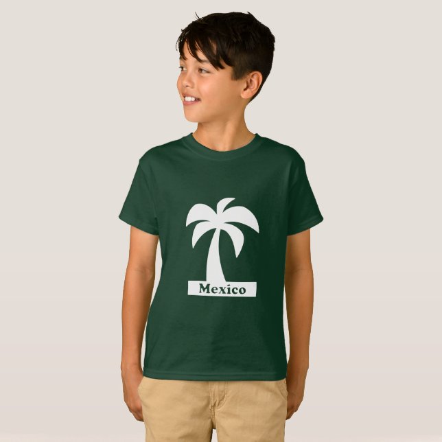 Palm Tree (Mexico Vacation) - Kids' Basic T-Shirt (Front Full)