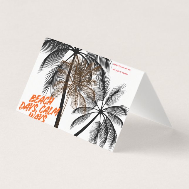 Palm Tree Motivation Art – Fully Customizable (Front)