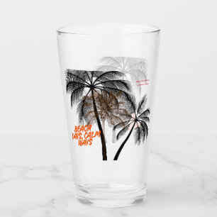 Palm Tree Motivation Art – Fully Customizable Glass
