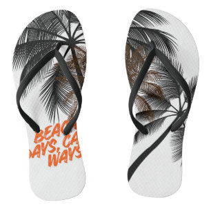 Palm Tree Motivation Art – Fully Customizable Jandals