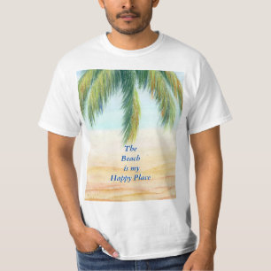 Palm tree on a sunny day on the beach T-Shirt