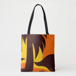 Palm Tree On Beach Sunset Tote Bag