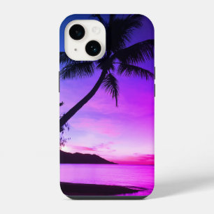 Palm Tree on Tropical Island Custom iPhone 14 Case