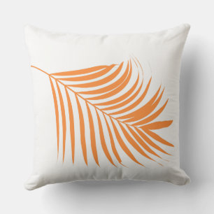 Palm Tree Orange Pink Custom Color Tropical Art Cushion
