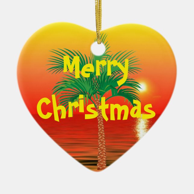 Palm Tree Ornament (Front)