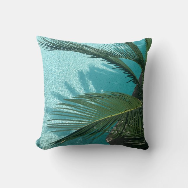 palm tree over the water cushion (Front)