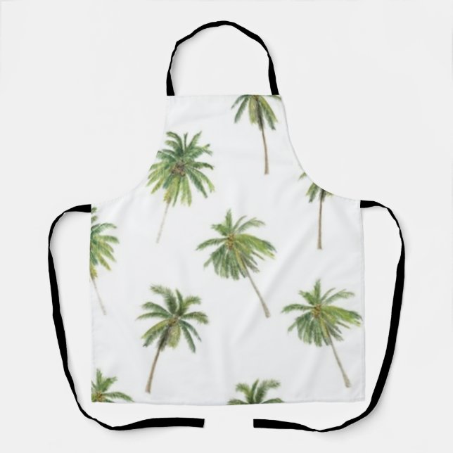 Palm tree pattern apron (Front)