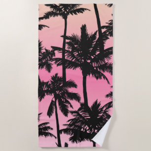 Palm Tree Pattern Beach Towel