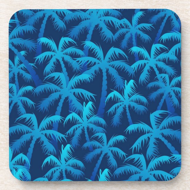 Palm tree pattern coaster (Front)