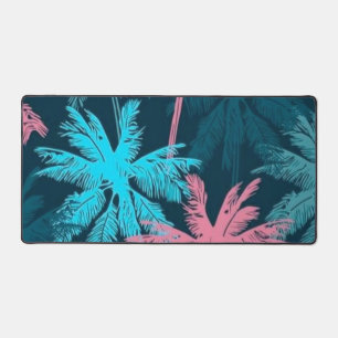 Palm tree pattern desk mat