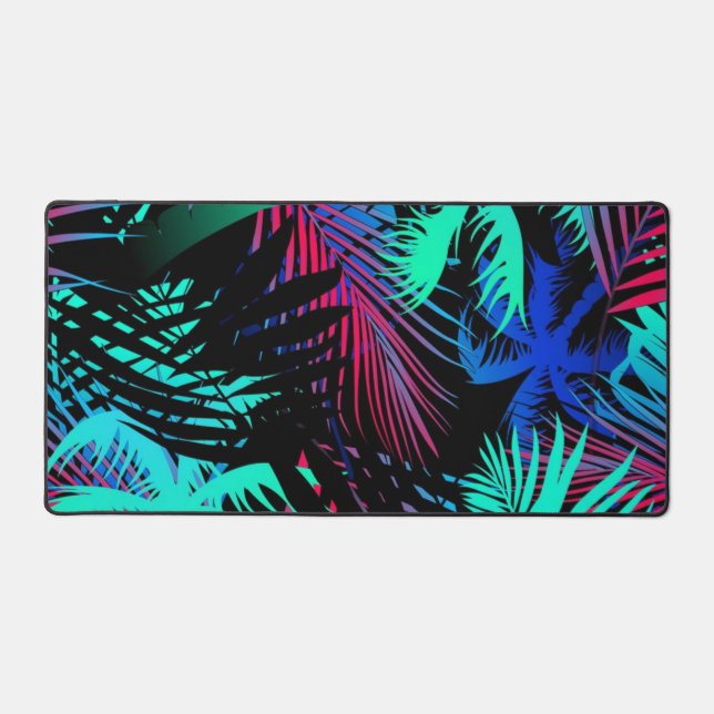 Palm tree pattern desk mat (Front)