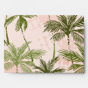 Palm tree pattern envelope