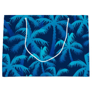 Palm tree pattern large gift bag