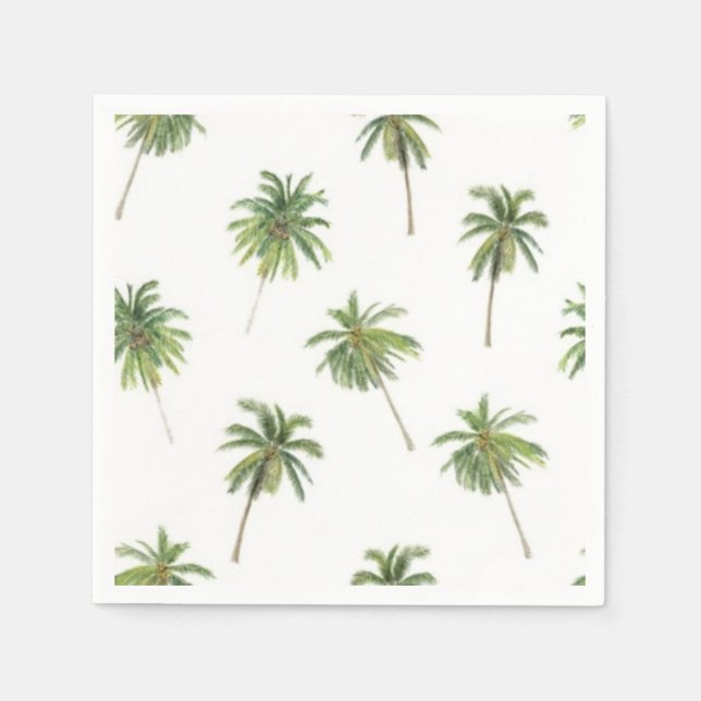 Palm tree pattern napkin (Front)