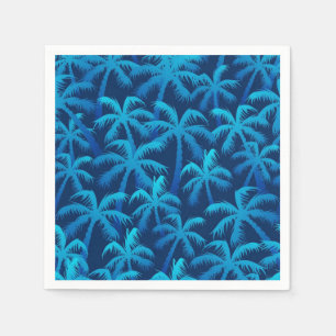 Palm tree pattern napkin
