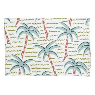 Palm tree pattern pillowcase
