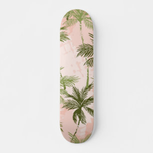 Palm tree pattern skateboard