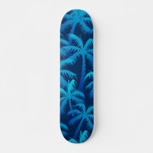 Palm tree pattern skateboard