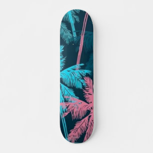 Palm tree pattern skateboard