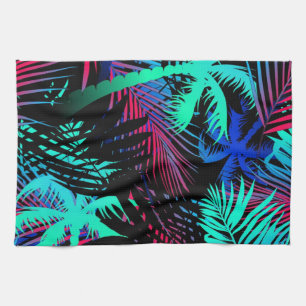 Palm tree pattern tea towel