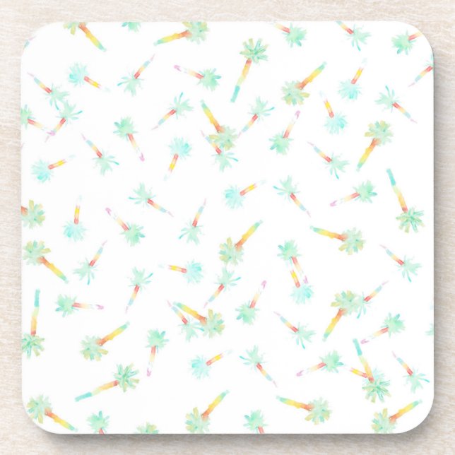 Palm Tree Pillow Coaster (Front)