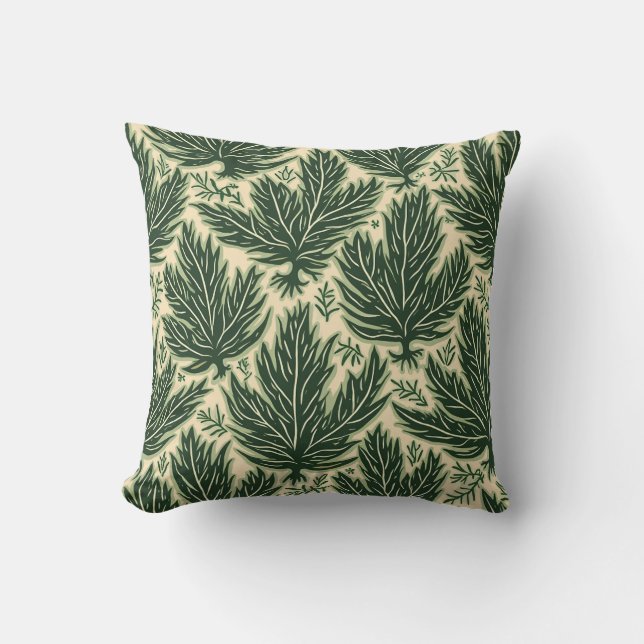Palm Tree Pillow Cushion (Front)