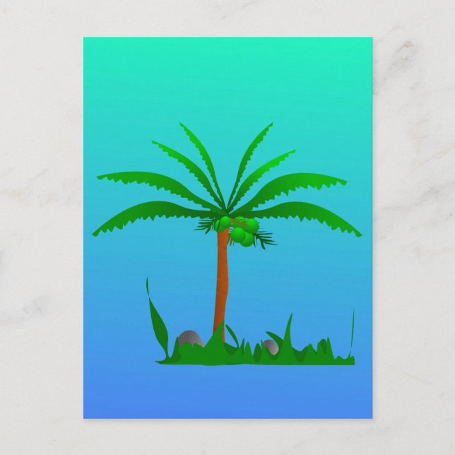 Palm Tree Postcard (Front)