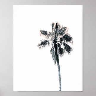 Palm Tree Poster | Pink 8x10