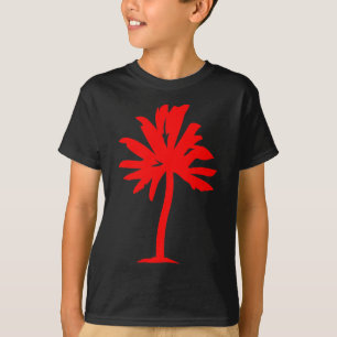 Palm Tree - red T-Shirt