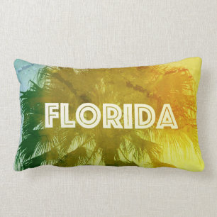 Palm tree retro Florida cushion