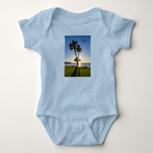 Palm Tree Scissors Silhouette Baby Body Suit Bodysuit
