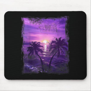 Palm Tree Sea Beach Tropical Summer Vacation Mouse Pad