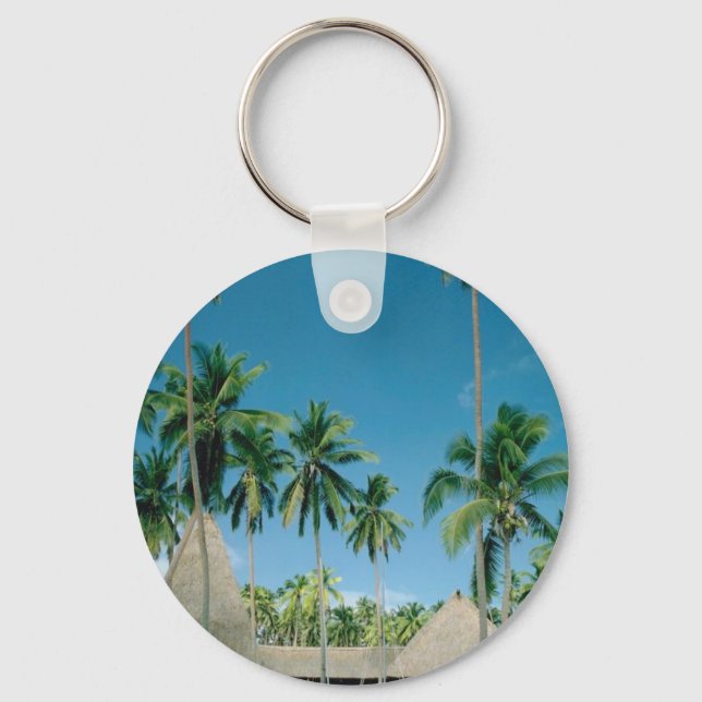 Palm Tree Setting Key Ring (Front)