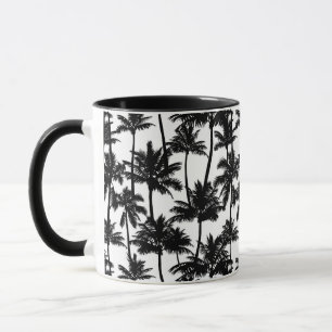 Palm Tree Shadow Pattern Mug