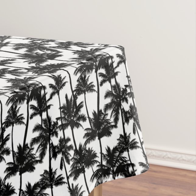 Palm Tree Shadow Pattern Tablecloth (In Situ)