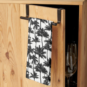Palm Tree Shadow Pattern Tea Towel