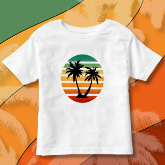 Palm Tree Silhouette Fine Toddler T-Shirt