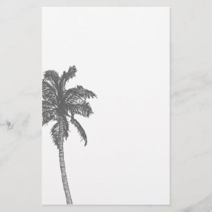Palm Tree Sketch Stationery
