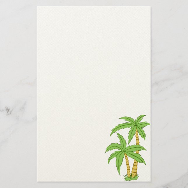 Palm Tree Stationery (Front)