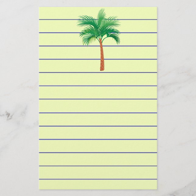 Palm Tree Stationery (Front)