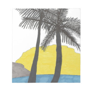 Palm Tree Sunrise Notepad