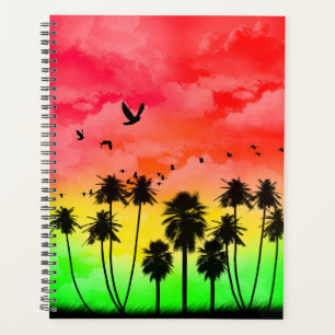 Palm Tree Sunset Design - Planner
