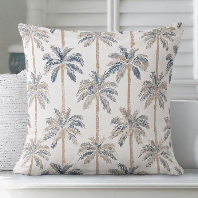 Palm Tree Throw Pillow (Palm Tree Throw Pillow by Totally Coast)
