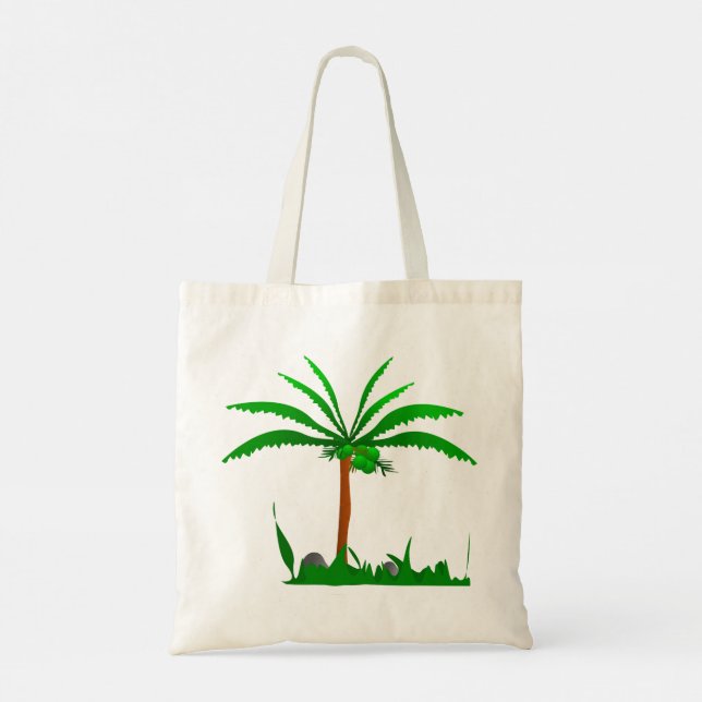 Palm Tree Tote Bag (Back)