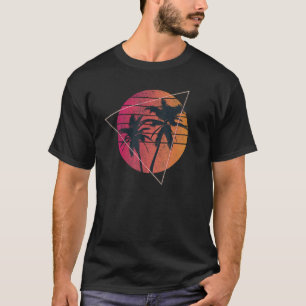 Palm Tree Tropical Beach Vintage 70s 80s T-Shirt
