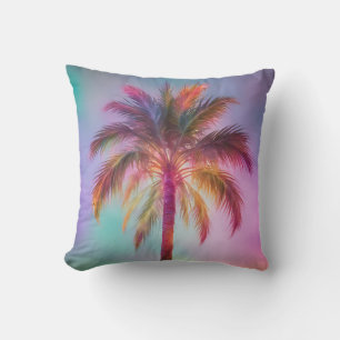 Palm Tree Tropical Colourful Cushion