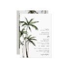 Palm Tree Tropical Island Minimal Beach Wedding In