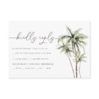 Palm Tree Tropical | Minimal Wedding RSVP Reply