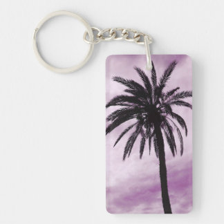 Palm tree tropical photo key ring